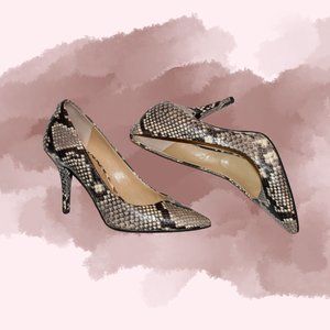 Michael Kors Embossed Snake Print Pump